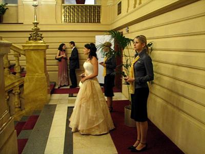 hôtesses, bal à Žofín, Prague