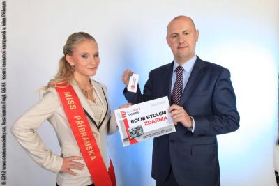 Focení vítězky Miss Příbramska pro reklamní kampan