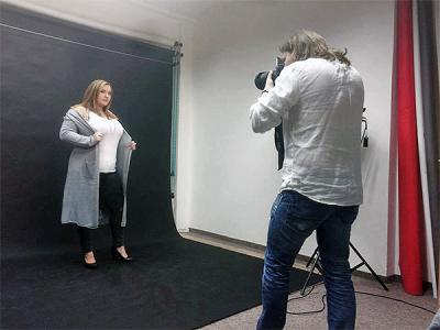 Natáčení s TV NOVA plus size modelky