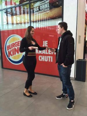Hosteska Burger King Ostrava