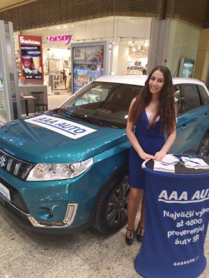 Hosteska v OC Aupark Žilina pro Autocentrum AAA AUTO