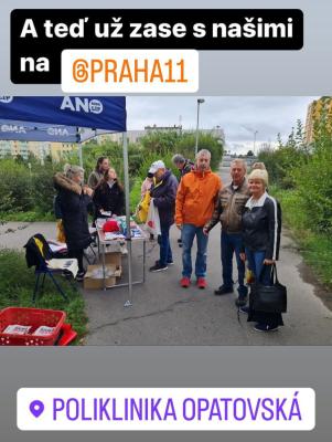 Zajistili jsme hostesky pro volebni kampan, lokace Praha 11